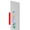 Pannello aggiuntivo porta Maya vetrata stampa 3D Palissandro Bianco + 17,5 cm