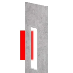 Pannello aggiuntivo porta Maya vetrata stampa 3D Tessuto Grigio + 17,5 cm