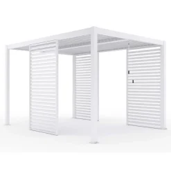 Pannello fisso Calicantus Blind per pergola bianco 4 m
