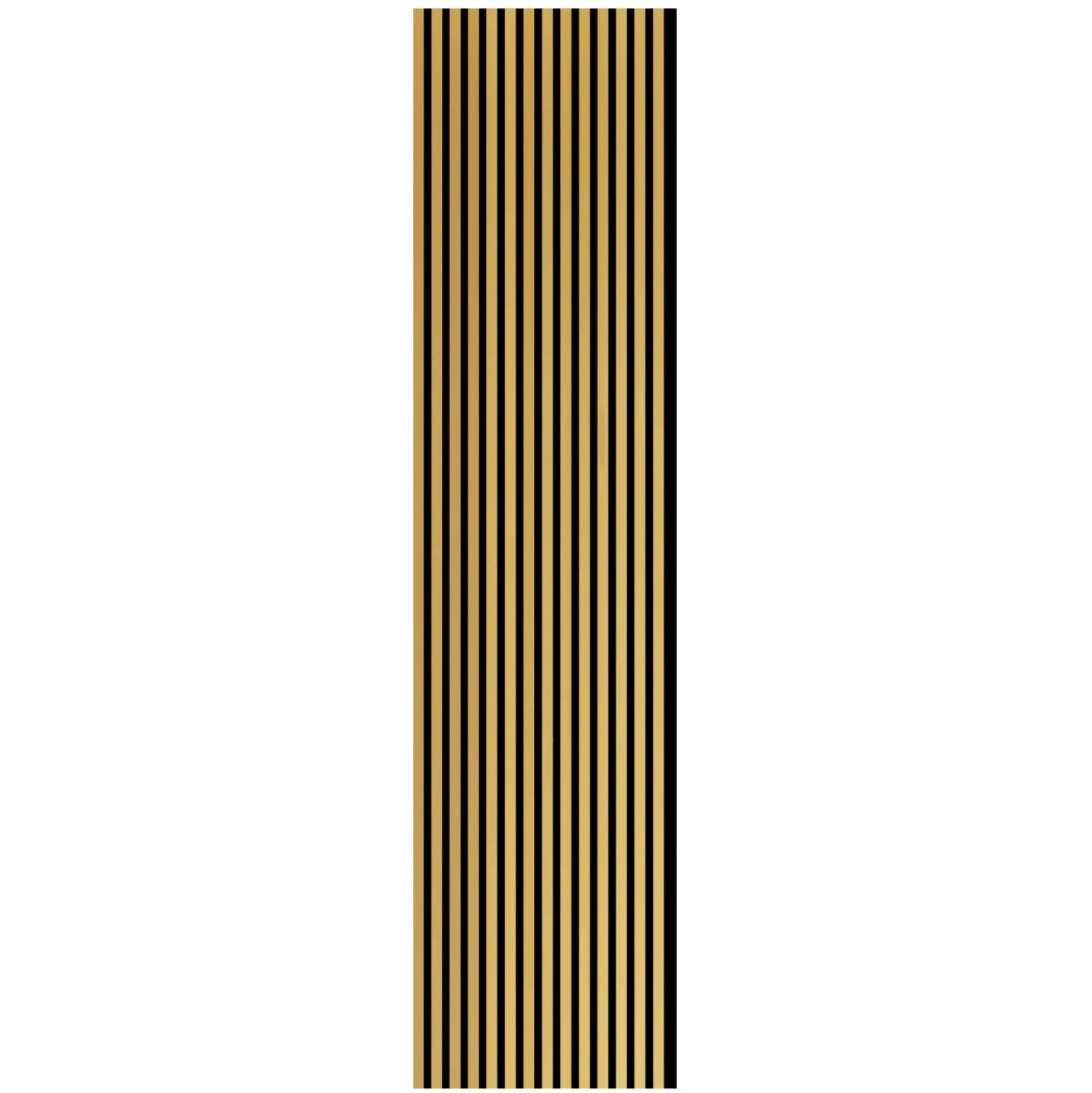 Pannello fonoassorbente decorativo alu anodiz oro 240x56,55x1,7 cm