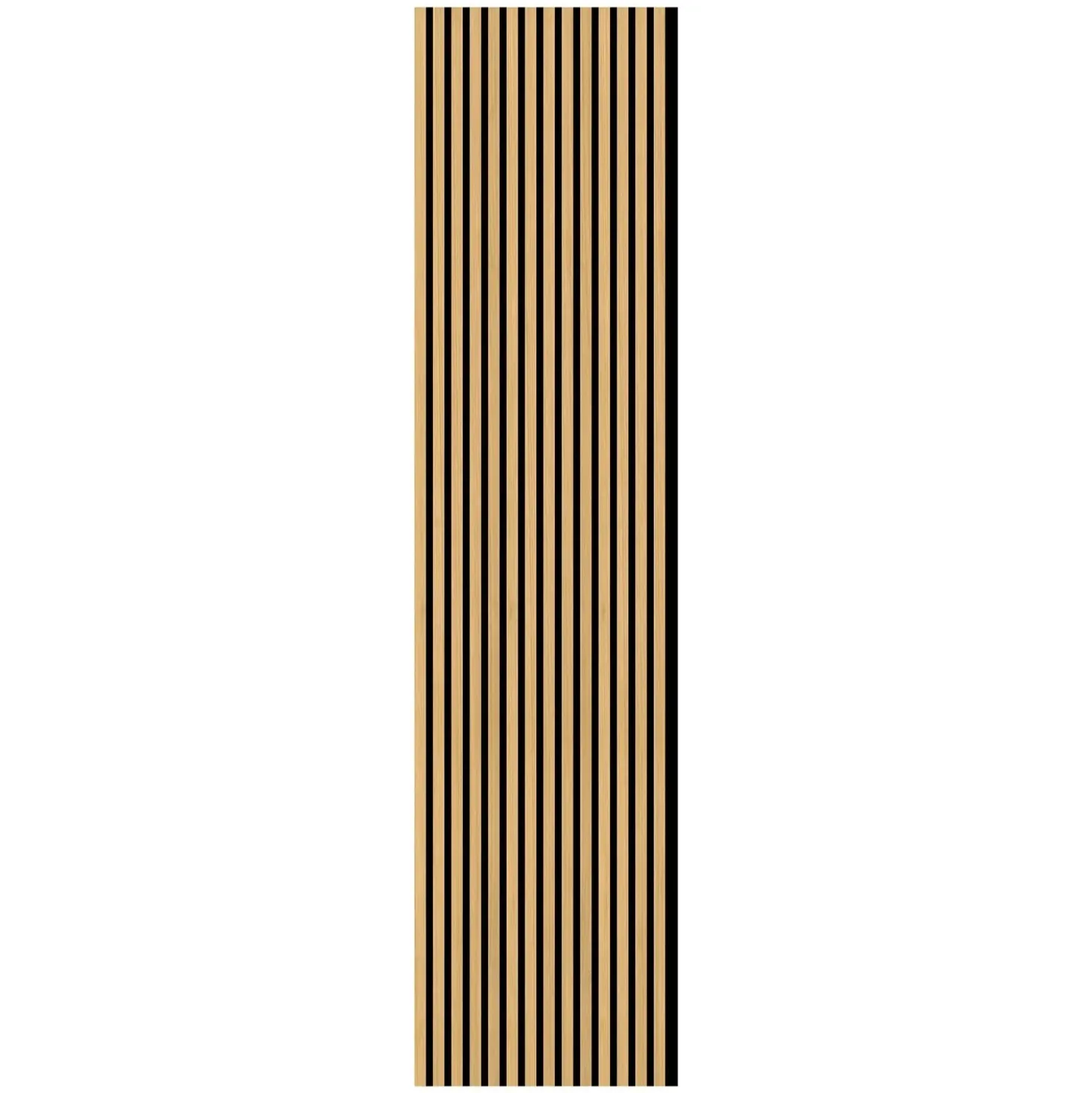 Pannello fonoassorbente decorativo rovere grezzo 240x57,2 cm Sp. 19 mm