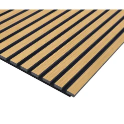 Pannello fonoassorbente decorativo rovere grezzo 240x57,2 cm Sp. 19 mm