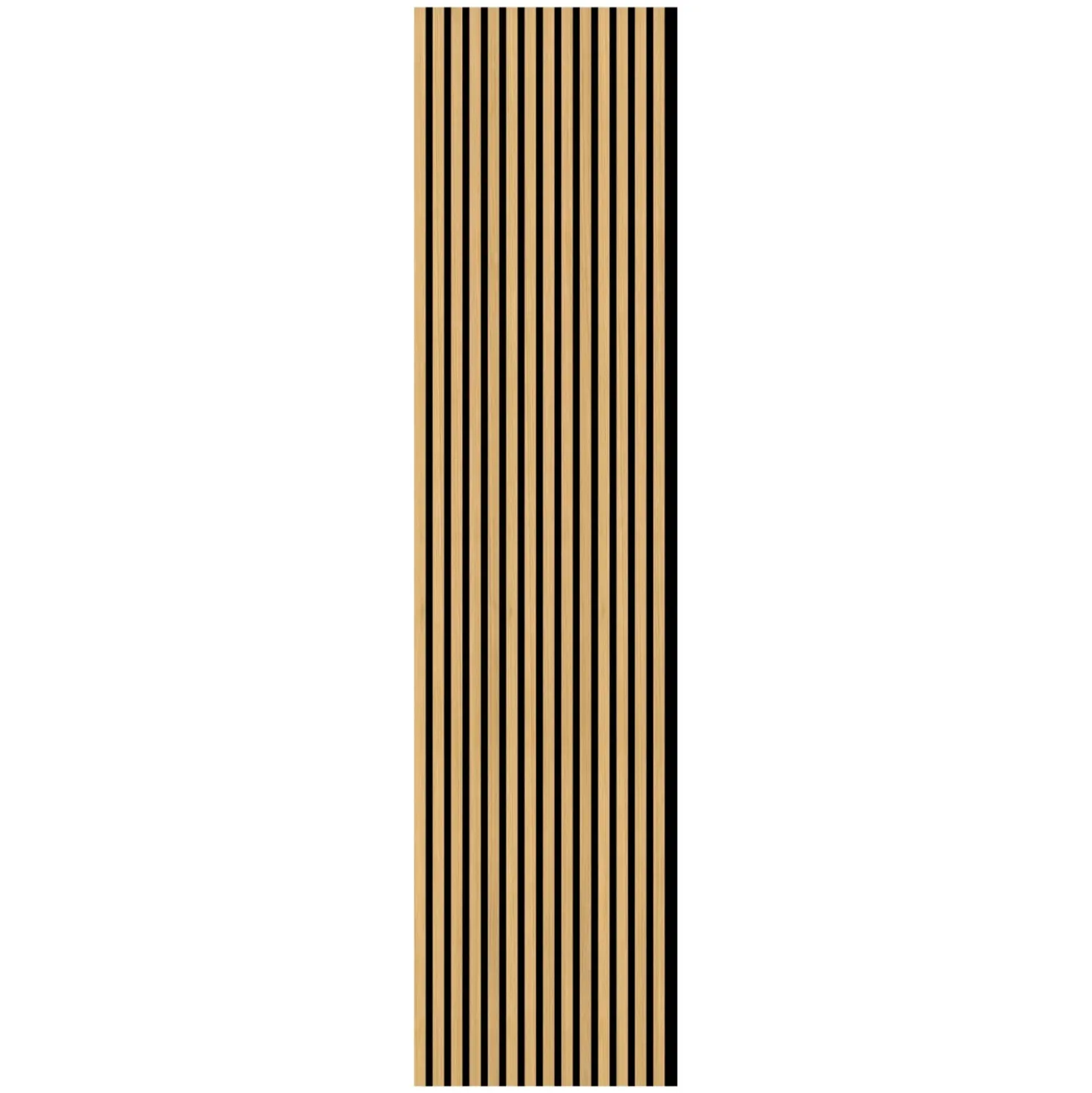 Pannello fonoassorbente decorativo rovere grezzo 240x57,2 cm Sp. 19 mm