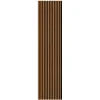 Pannello fonoassorbente decorativo rovere scuro grezzo 240x57,2 cm Sp. 19 mm