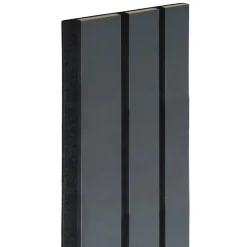 Pannello fonoassorbente decorativo nero 240x30 cm Sp. 19 mm