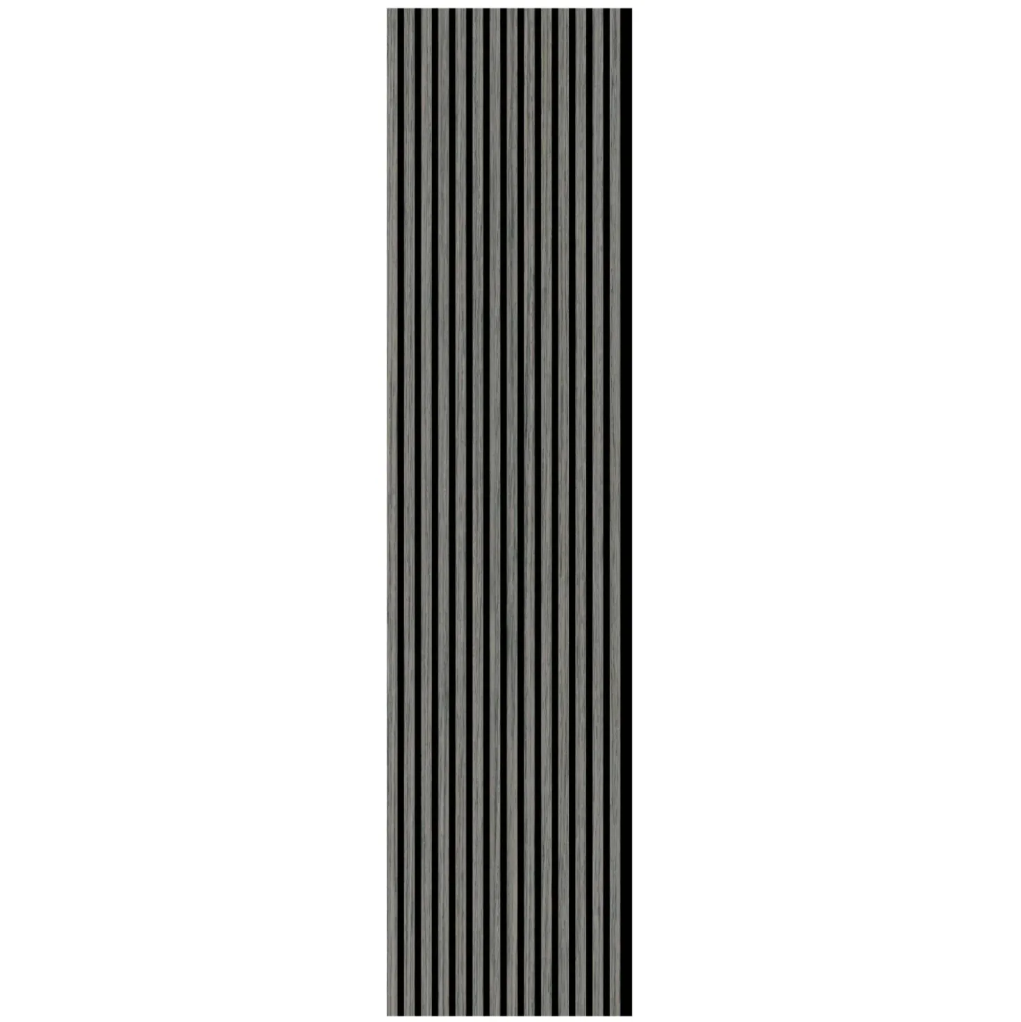Pannello fonoassorbente decorativo rovere grigio grezzo 240x57,2 cm Sp. 19 mm