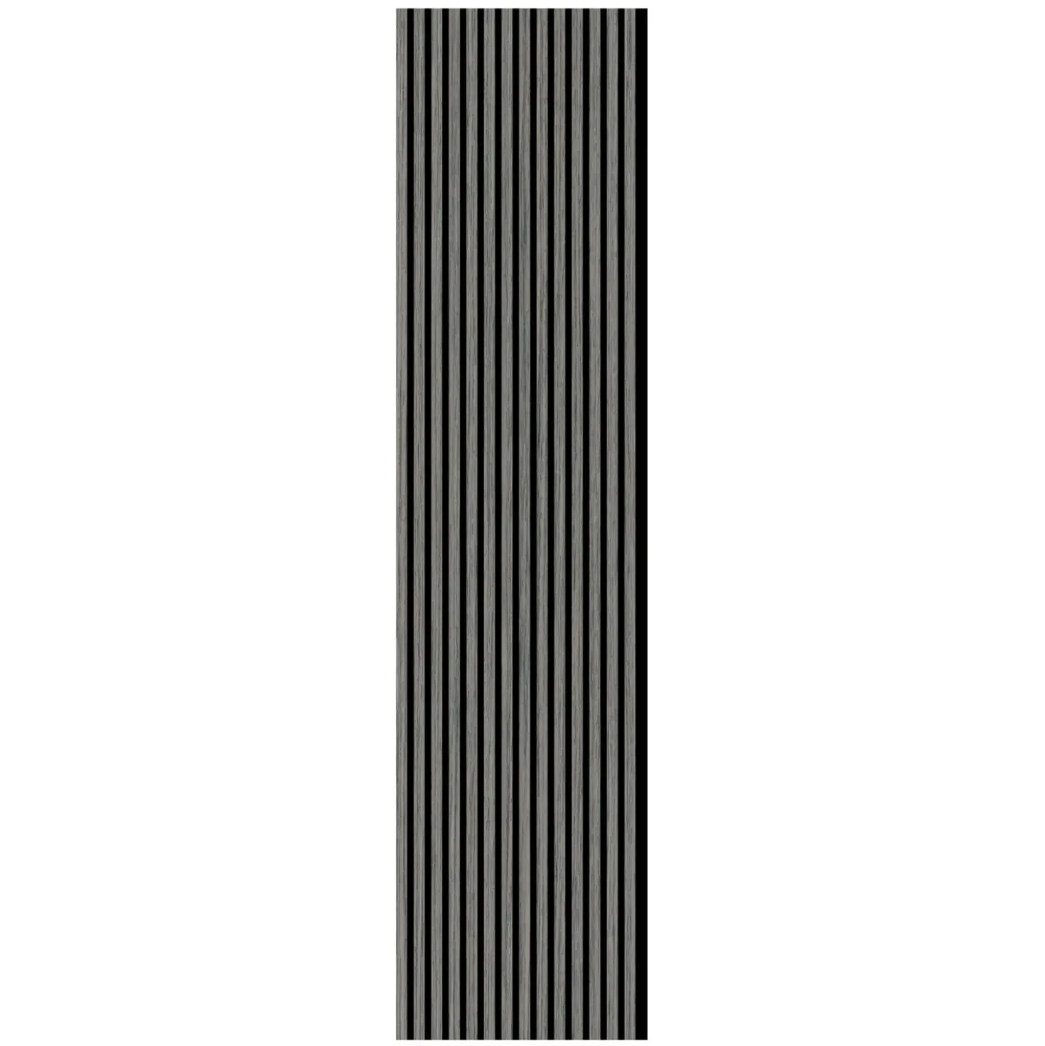 Pannello fonoassorbente decorativo rovere grigio grezzo 240x57,2 cm Sp. 19 mm