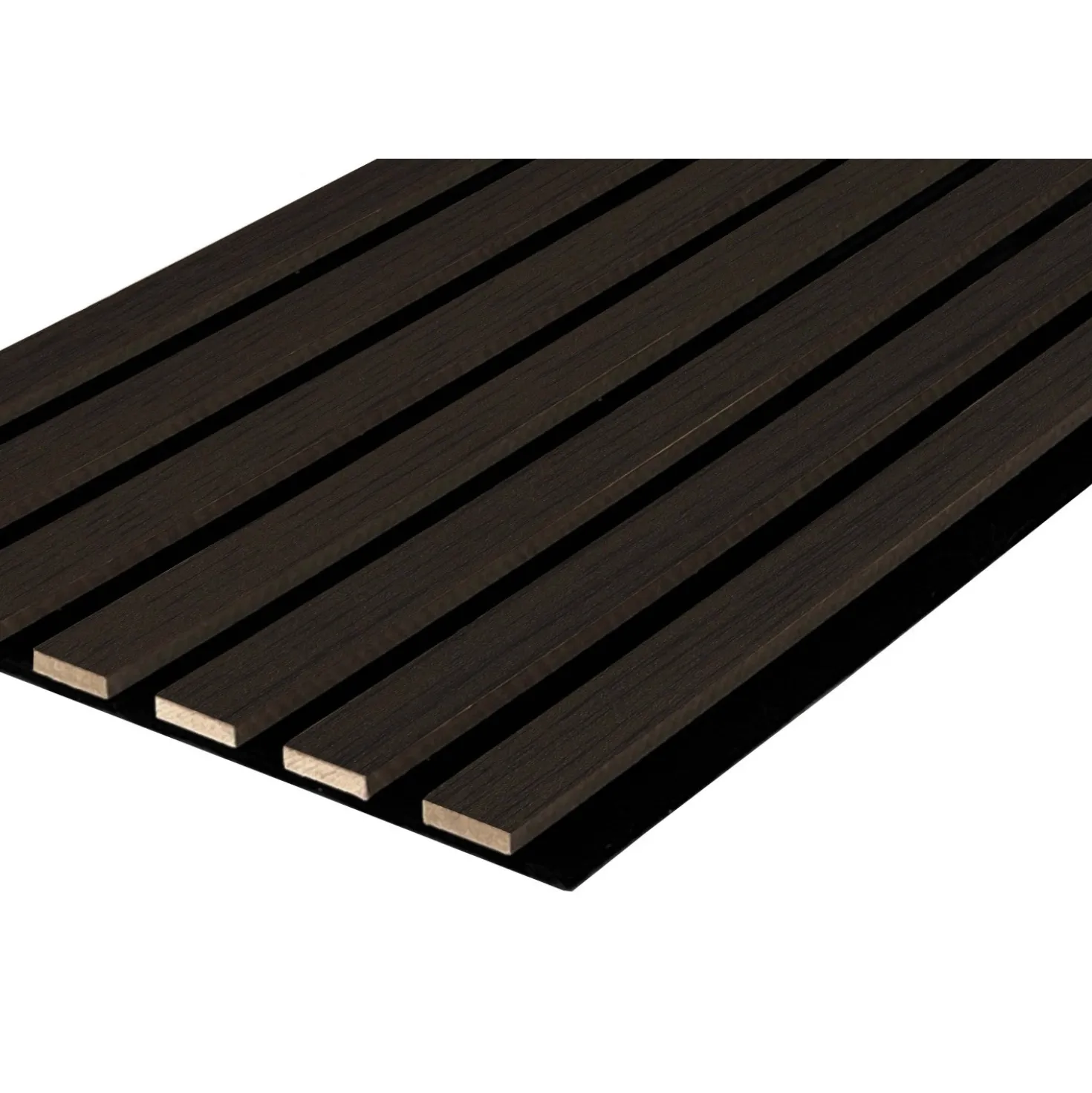 Pannello fonoassorbente decorativo rovere scuro 267x29,25 cm Sp. 11 mm 2 pz