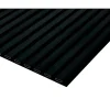 Pannello fonoassorbente decorativo alu anodiz nero 240x56,55x1,7 cm