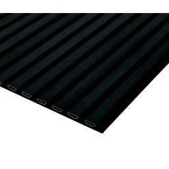 Pannello fonoassorbente decorativo alu anodiz nero 240x56,55x1,7 cm