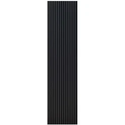Pannello fonoassorbente decorativo alu anodiz nero 240x56,55x1,7 cm