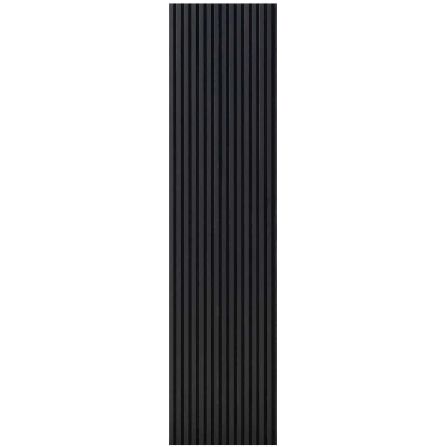 Pannello fonoassorbente decorativo alu anodiz nero 240x56,55x1,7 cm