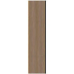 Pannello fonoassorbente decorativo rovere beige 240x57,2 cm Sp. 19 mm