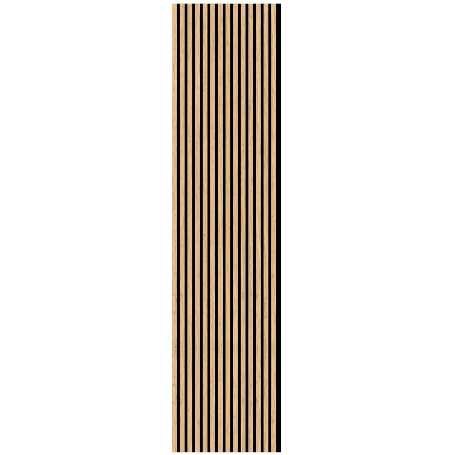 Pannello fonoassorbente decorativo rovere beige 240x57,2 cm Sp. 19 mm