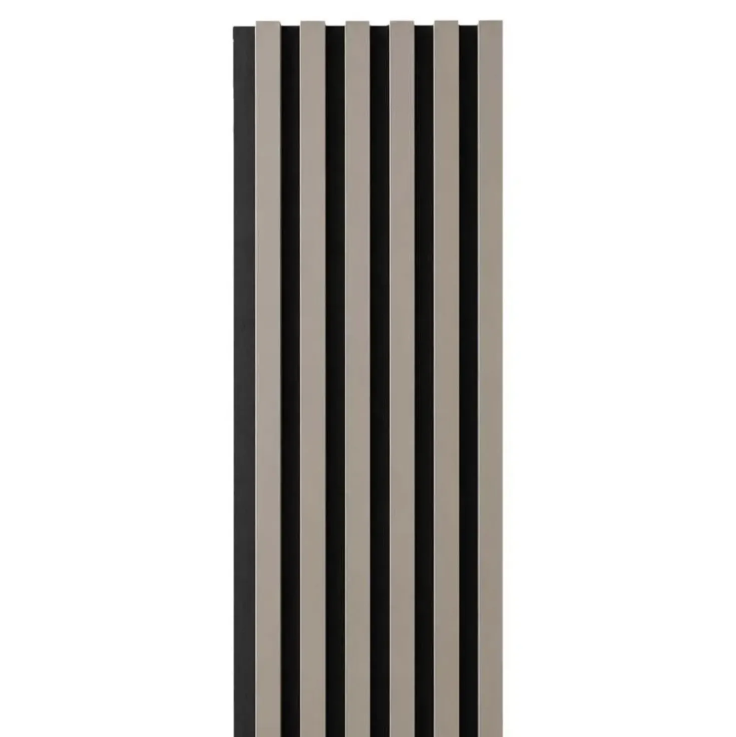 Pannello fonoassorbente decorativo Sandgrau grigio 240x30 cm Sp. 19 mm