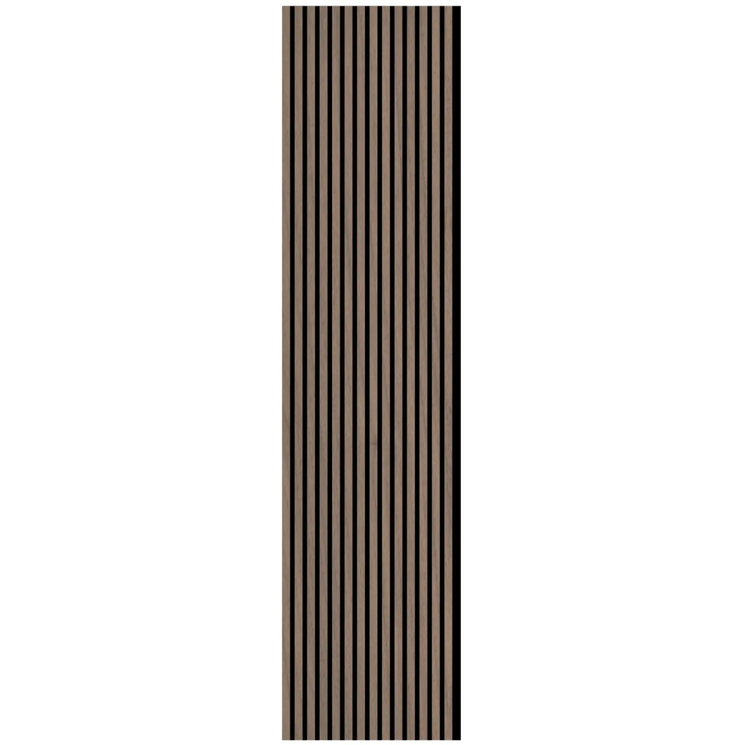 Pannello fonoassorbente decorativo noce grezzo 240x57,2 cm Sp. 19 mm