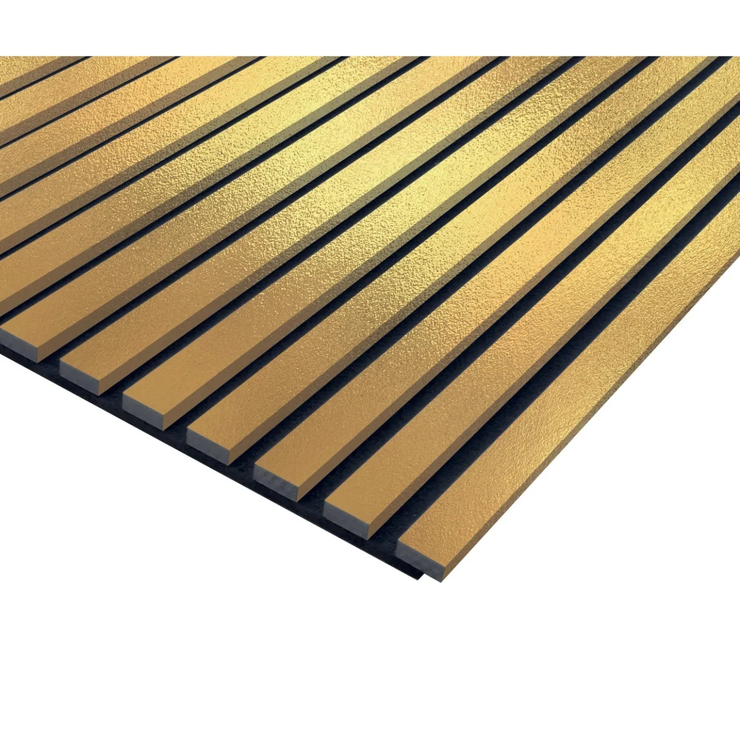 Pannello fonoassorbente decorativo oro 240x57,2 cm Sp. 20 mm