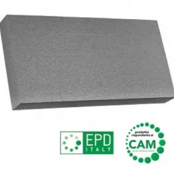 Pannello in EPS con grafite 100x50x6 cm grigio