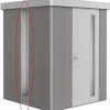 Pannello luminoso casetta giardino Neo Biohort grigio quarzo metallizzato