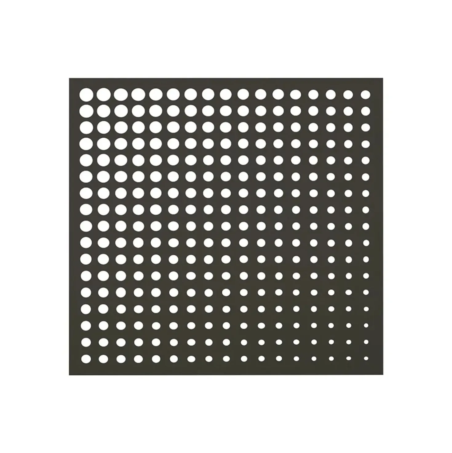 Pannello Moon 1 x 1 m ruggine