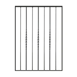 Pannello ornamentale per recinzione modulare H1012 x 850 mm in ferro zincato