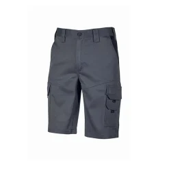 Pantaloni corti da lavoro in cotone elasticizzato Bonito grey iron M