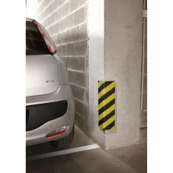Paracolpi garage adesivo ad angolo 50 cm 12,5x12,5 cm giallo-nero