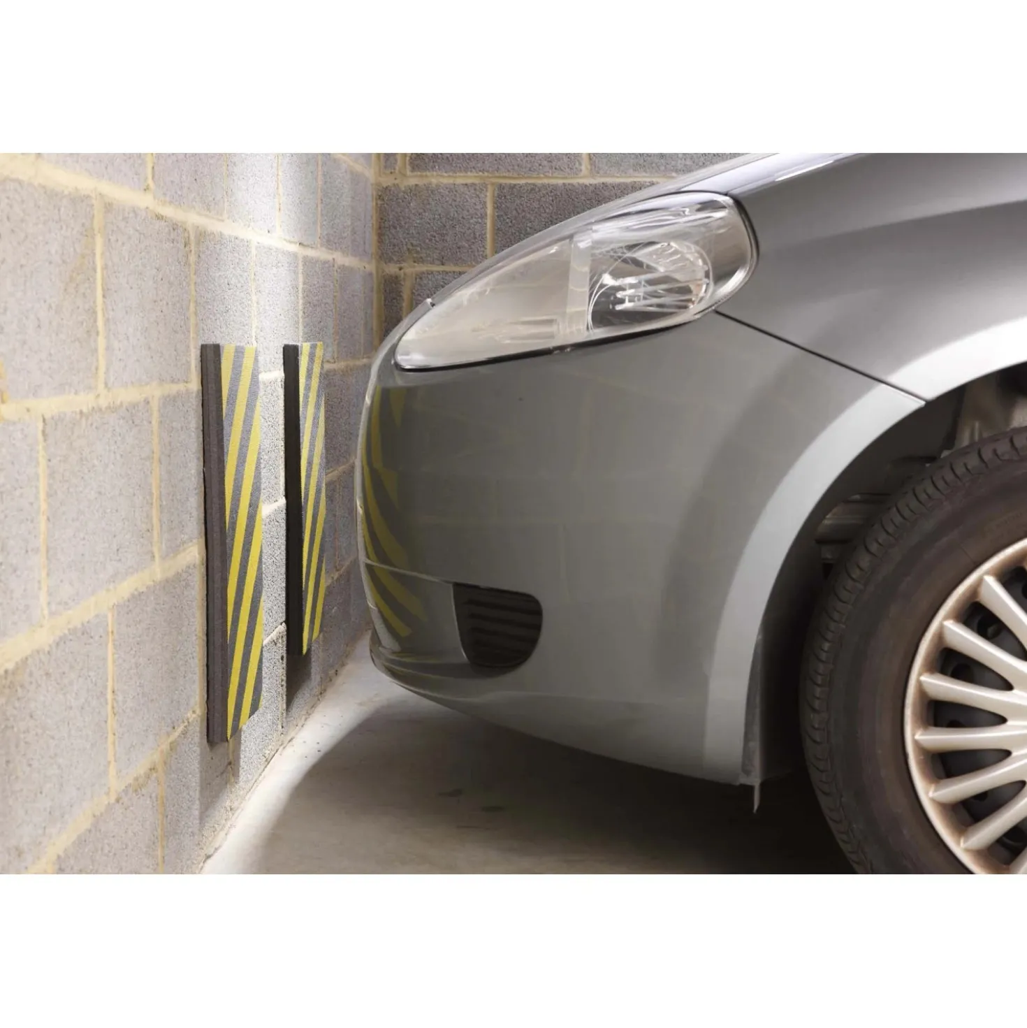 Paracolpi garage 50x25 cm 2 pz giallo-nero