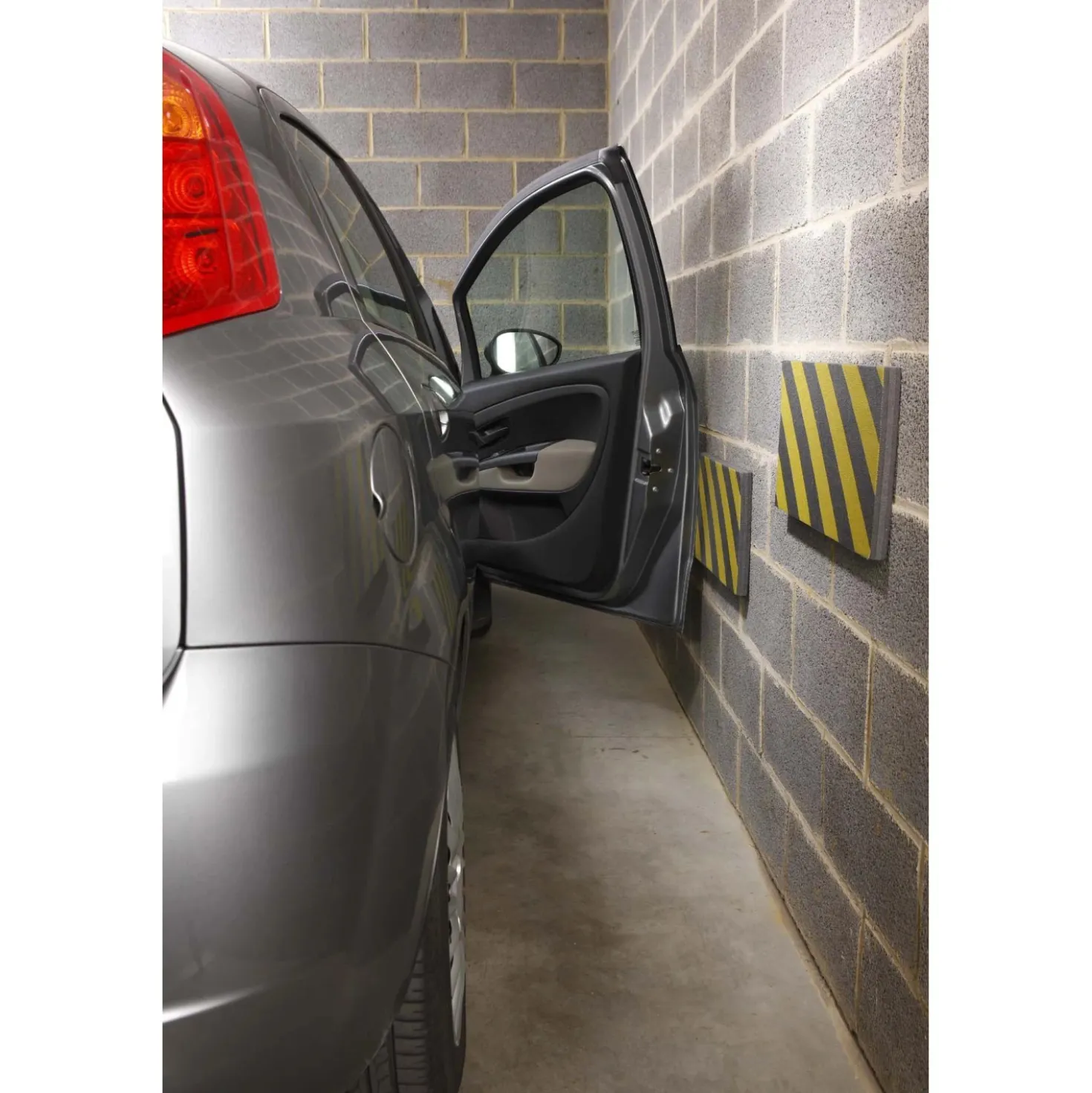 Paracolpi garage 50x25 cm 2 pz giallo-nero
