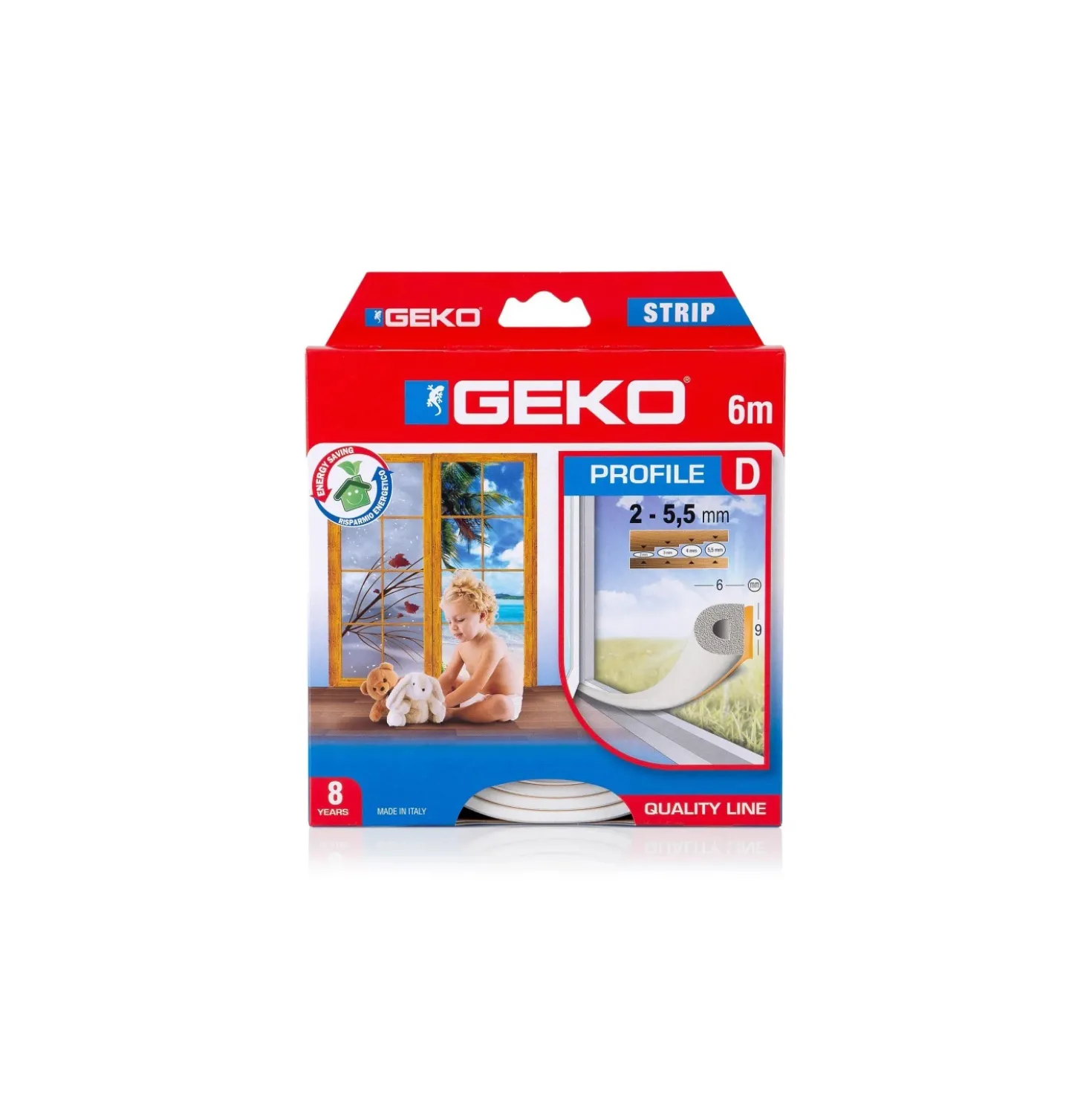 Parafreddo adesivo epdm tipo d mm 9x6x6 m (2x3 m) bianco