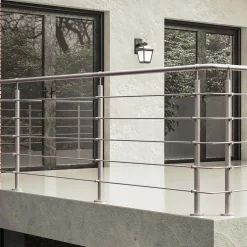 Parapetto in acciaio inox satinato in kit Modulo A2