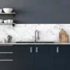 Paraschizzi Autoadesivo ignifugo Marmo Bianco 190x60 cm
