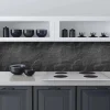 Paraschizzi cucina adesivo Antracite 45x180 cm