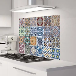Paraschizzi cucina adesivo Azulejos 47x65 cm