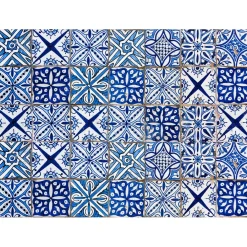 Paraschizzi cucina adesivo Blue Azulejos 47x65 cm