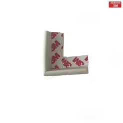 Paraspigoli adesivi bianco 5x5x3 cm 4 pz
