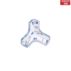 Paraspigolo adesivo trasparente in PVC 4x4 cm 4 pz