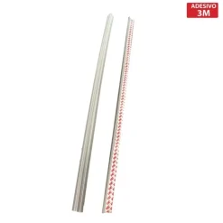 Paraspigolo da parete in PVC trasparente 1 M