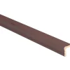 Paraspigolo in ayous barocco noce scuro 20 mm x 20 mm