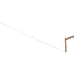 Paraspigolo in mdf rivestito in melaminico bianco 278 mm
