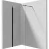 Parete doccia a scomparsa Idrostile 800x1950 mm nero