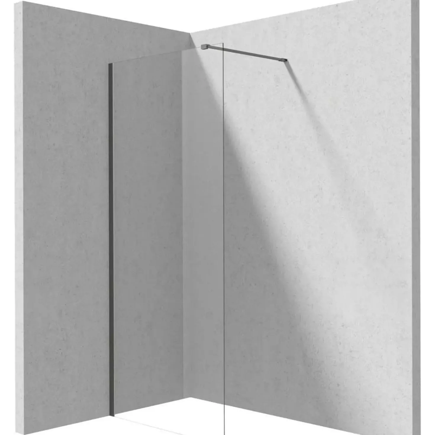 Parete doccia a scomparsa Idrostile 1200x1950 mm titanio
