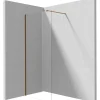 Parete doccia a scomparsa Idrostile 800x1950 mm bronzo spazzolato