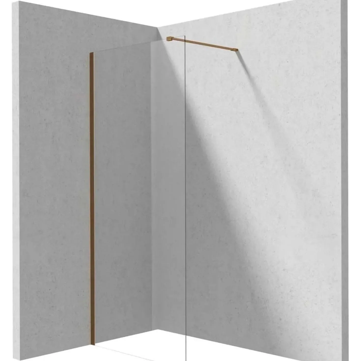 Parete doccia a scomparsa Idrostile 1100x1950 mm bronzo spazzolato