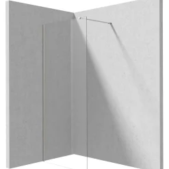 Parete doccia a scomparsa Idrostile 900x1950 mm cromo