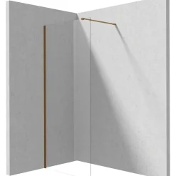 Parete doccia a scomparsa Idrostile 1000x1950 mm bronzo spazzolato