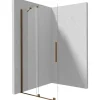 Parete doccia scorrevole Cabaiguán Idrostile 900x1950 mm bronzo spazzolato