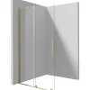 Parete doccia scorrevole Cabaiguán Idrostile 1000x1950 mm oro spazzolato