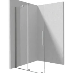 Parete doccia scorrevole Cabaiguán Idrostile 900x1950 mm acciaio spazzolato