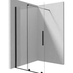 Parete doccia scorrevole Cabaiguán Idrostile 1000x1950 mm nero